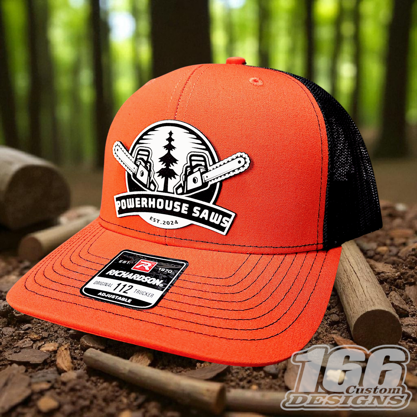 Powerhouse Saws Leather Patch Hats