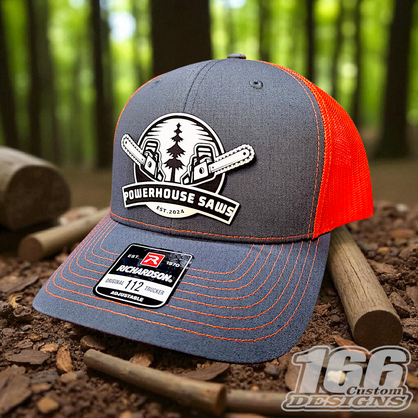 Powerhouse Saws Leather Patch Hats