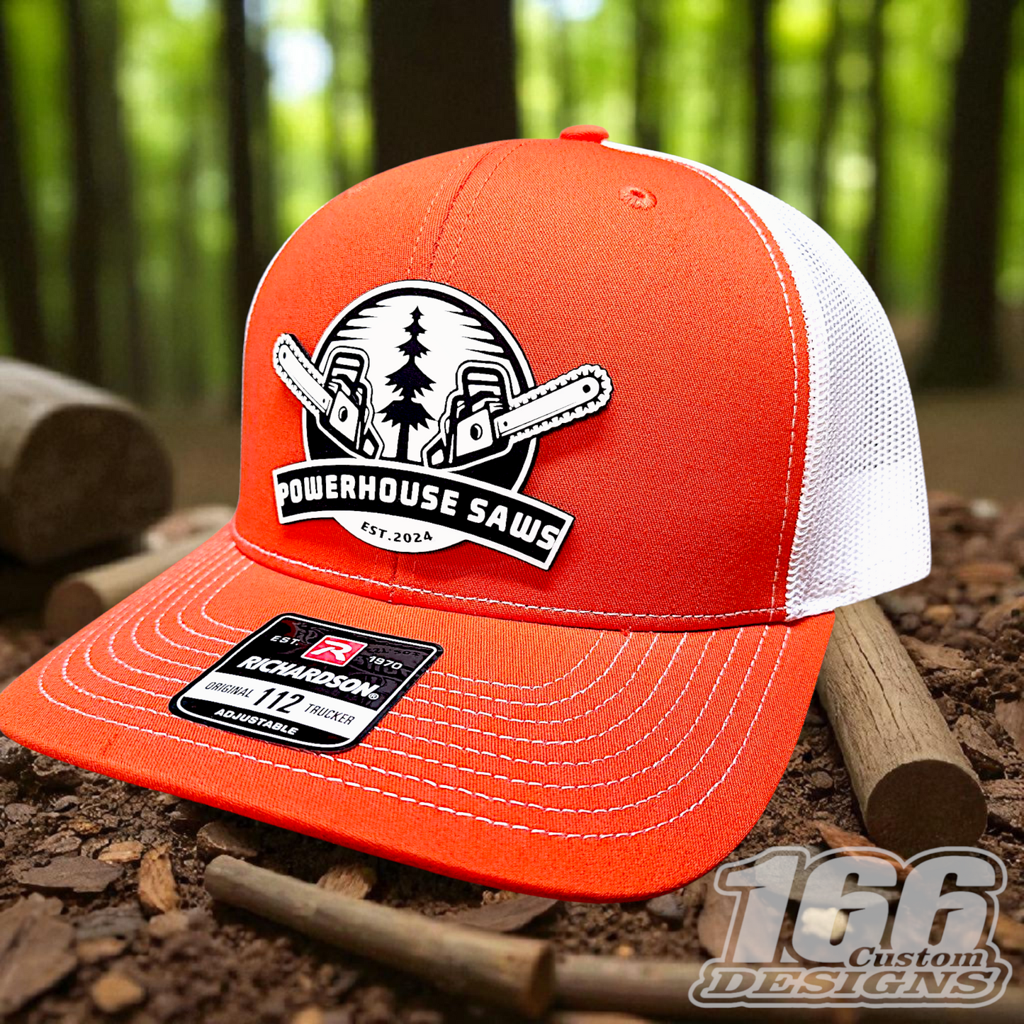 Powerhouse Saws Leather Patch Hats
